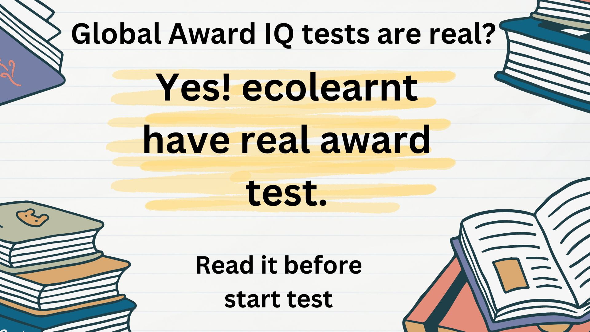Global Award IQ tests are real